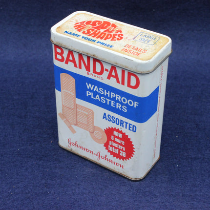 Vintage band aid waterproof plasters tin