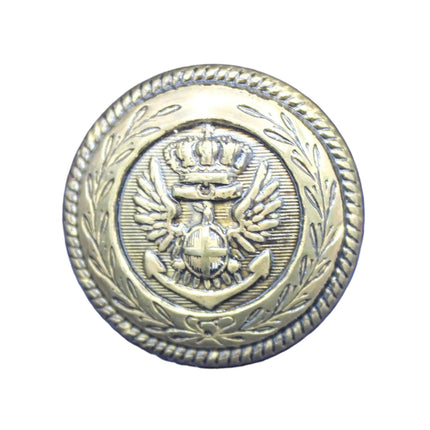 Vintage Crowned Eagle Naval‑Style Button