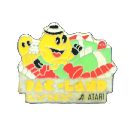 Vintage Pac‑Land Atari Lynx Badge – Pac‑Man Pin