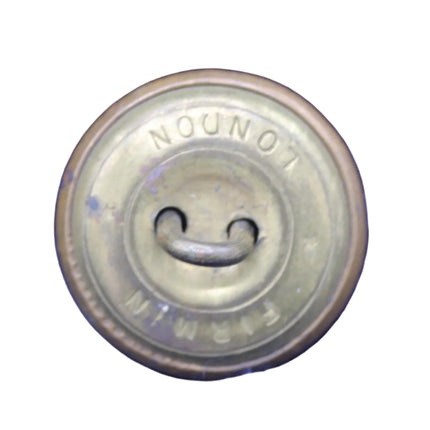 Vintage Royal Engineers GR Button on a whute background