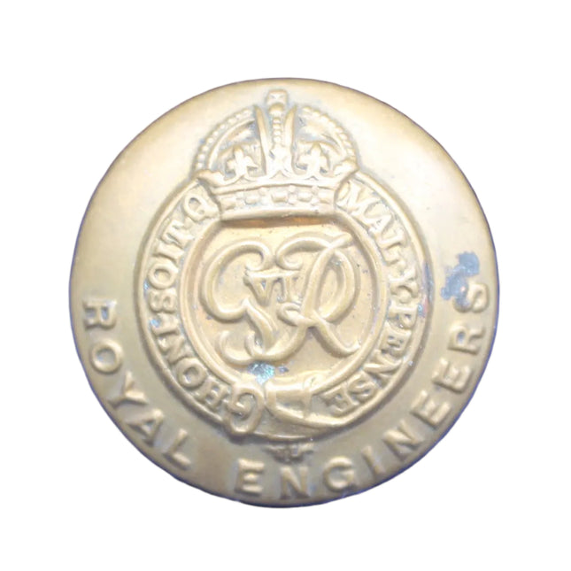 Vintage Royal Engineers GR Button