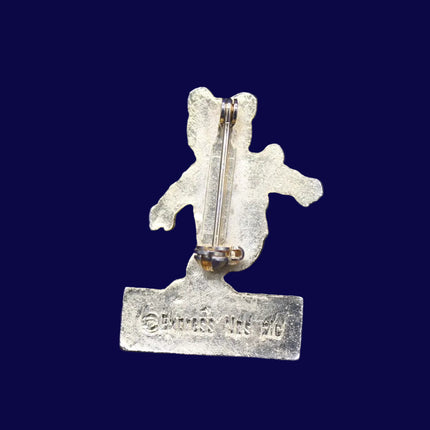 Vintage Rupert the Bear Muscular Dystrophy Pin Badge Brooch