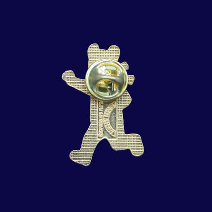 Vintage Rupert the Bear Rugby Player Pin Badge
