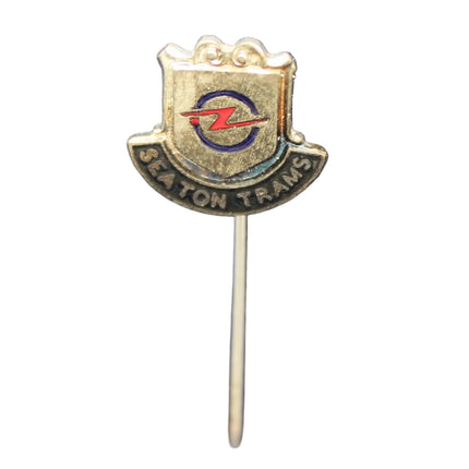 Vintage Seaton Trams Badge – Shield Pin