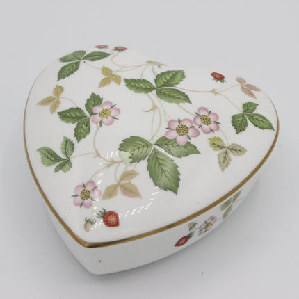 Wedgwood Wild Strawberry Heart Trinket Box