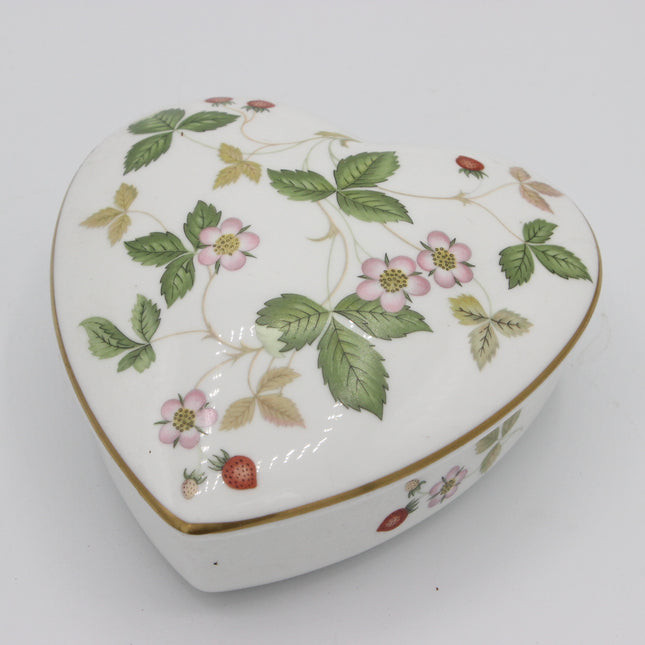 Wedgwood Wild Strawberry Heart Trinket Box