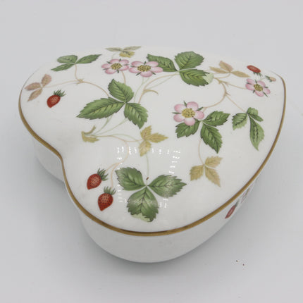 Wedgwood Wild Strawberry Heart Trinket Box
