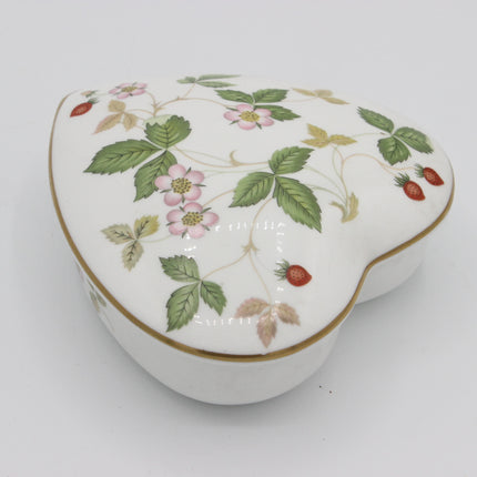 Wedgwood Wild Strawberry Heart Trinket Box