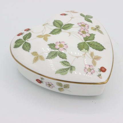 Wedgwood Wild Strawberry Heart Trinket Box