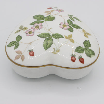 Wedgwood Wild Strawberry Heart Trinket Box