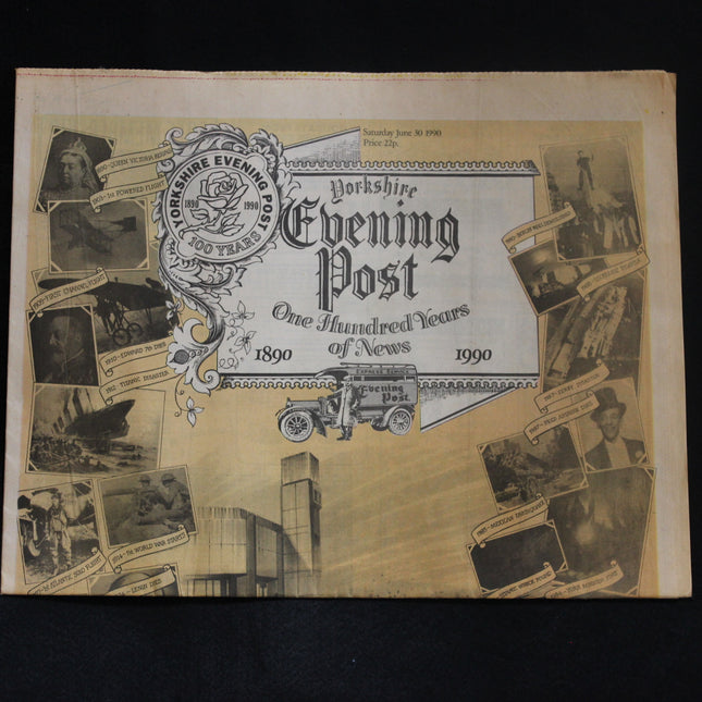 Yorkshire Evening Post commemorative edition cover with vintage newspaper design