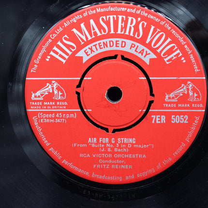 His Master's Voice record label with red label and black border