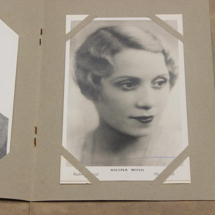 Vintage photo of a anona winn in a photo album