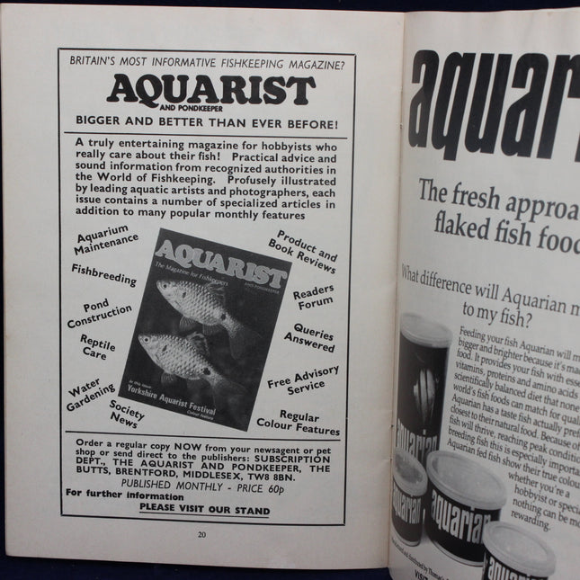 7th Yorkshire Aquarist Festival 1981