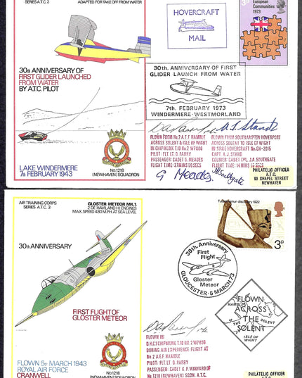 Collection of 28 Aviation First Day Covers – Signed, Flown &amp; Historic (ATC, RAF, RCAF, RNZAF)
