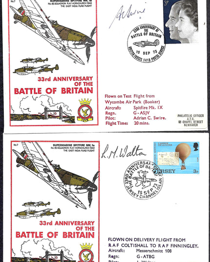 Collection of 28 Aviation First Day Covers – Signed, Flown &amp; Historic (ATC, RAF, RCAF, RNZAF)