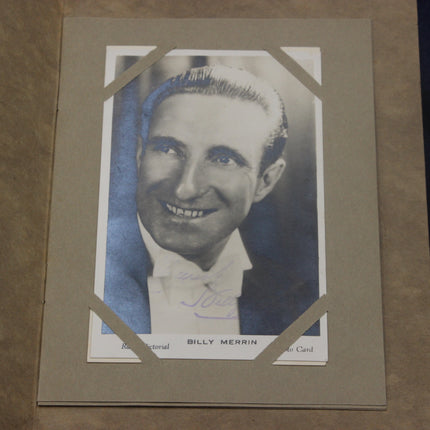 Vintage photo of Billy Merin with a brown border