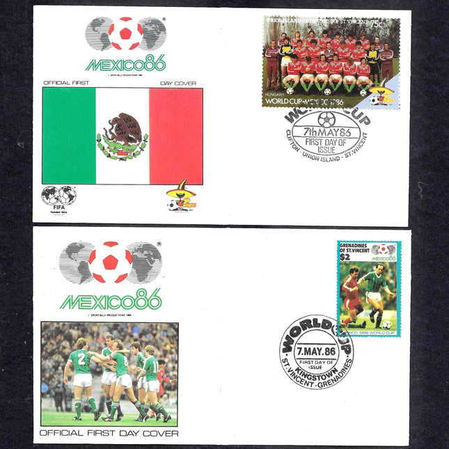 FIFA World Cup Mexico 1986 – Set of 6 First Day Covers
