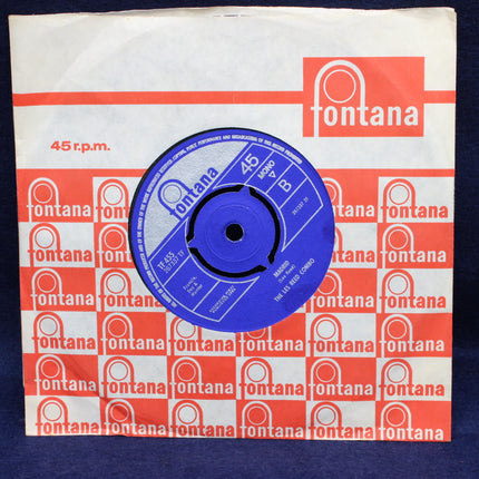 Fontana record sleeve with blue label on a white background