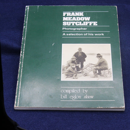 Book cover of 'Frank Meadow Sutcliffe Photographer' on a blue background