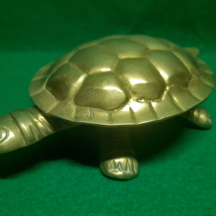 Vintage brass turtle