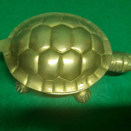 vintage brass turtle shell