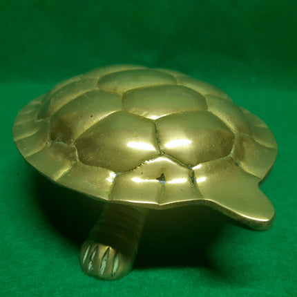 vintage brass turtle tail