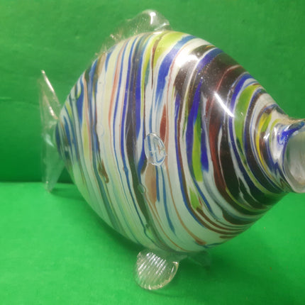 Large Murano Style Glass Fish Ornament