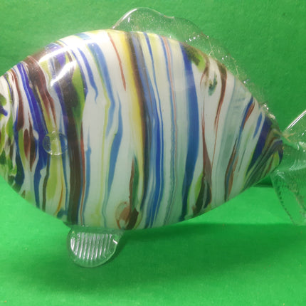 Large Murano Style Glass Fish Ornament