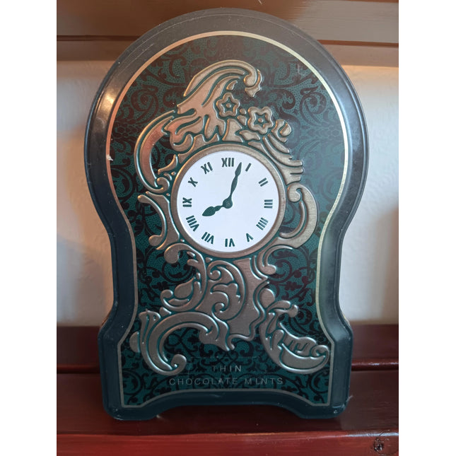 Vintage 1980s Nestlé After Eight Clock Tin – Thin Chocolate Mints