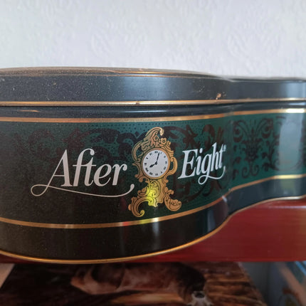 Vintage 1980s Nestlé After Eight Clock Tin – Thin Chocolate Mints