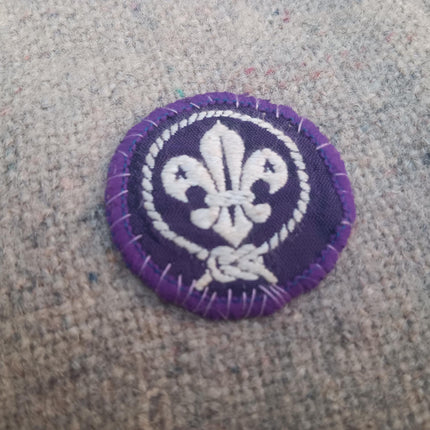 Vintage 1970's Cub Scout Boy Scout Shirt, Cap, Beret and Blanket with Badges
