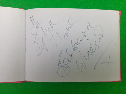 Vintage 1970's Autograph Book Celebrity Signatures