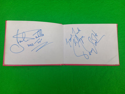 Vintage 1970's Autograph Book Celebrity Signatures