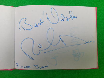 Vintage 1970's Autograph Book Celebrity Signatures