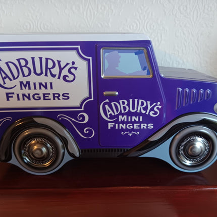 Rare Collectible Cadburys Fingers Van Storage Biscuit tin