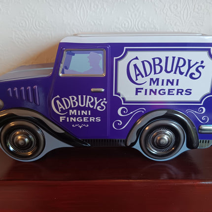 Rare Collectible Cadburys Fingers Van Storage Biscuit tin
