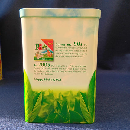 Collectible PG Tips Tea 75th Anniversary Tea Caddy Storage Tin