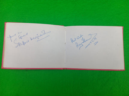 Vintage 1970's Autograph Book Celebrity Signatures