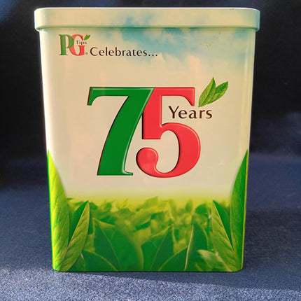 Collectible PG Tips Tea 75th Anniversary Tea Caddy Storage Tin