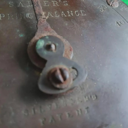 Antique Salters Silvester's patent spring balance scales
