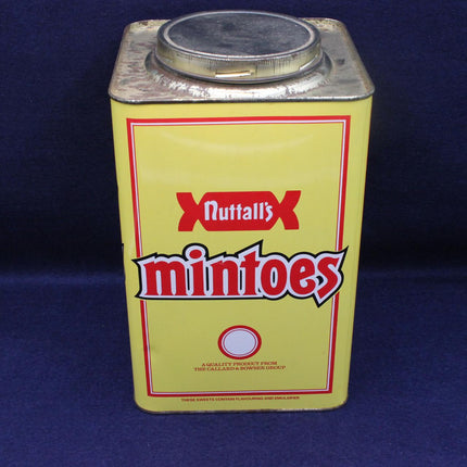 Nuttall’s Mintoes Vintage Shop Tin – Rare Confectionery Counter Tin