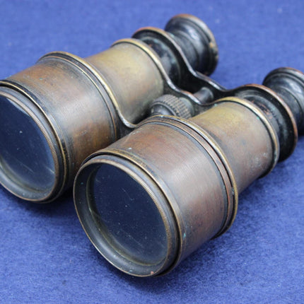 Antique Vintage Brass Binoculars / Opera Glasses – Ideal for Cabinets, Desks, Collectors & Display