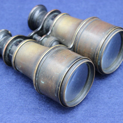 Antique Vintage Brass Binoculars / Opera Glasses – Ideal for Cabinets, Desks, Collectors & Display