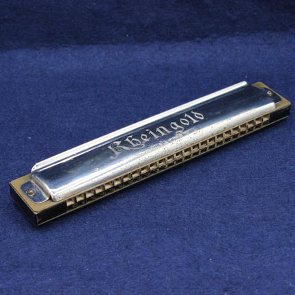 Vintage Hohner “Rheingold” Harmonica with Original Box – German Quality, Working Order