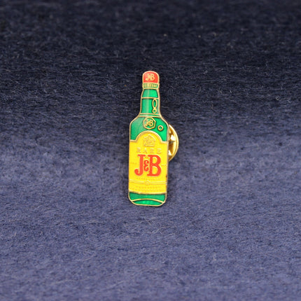 J&B Rare Scotch Whisky Enamel Pin Badge – Vintage Bottle‑Shaped Design