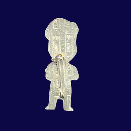 Rear of a 1994 Golly Chef badge with James Robertson & Sons backstamp