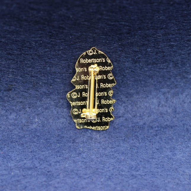 A rare Robertson’s Centenary 1920s Golly badge with official back stamp