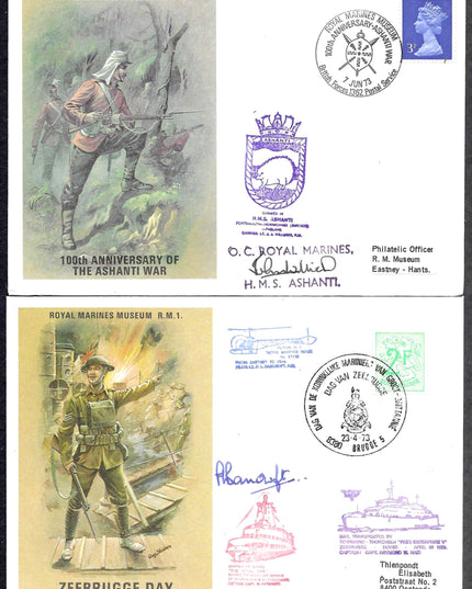Collection of 20 Royal Marines Museum First Day Covers