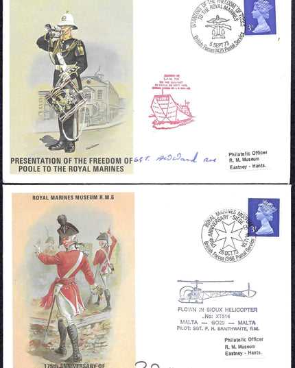 Collection of 20 Royal Marines Museum First Day Covers